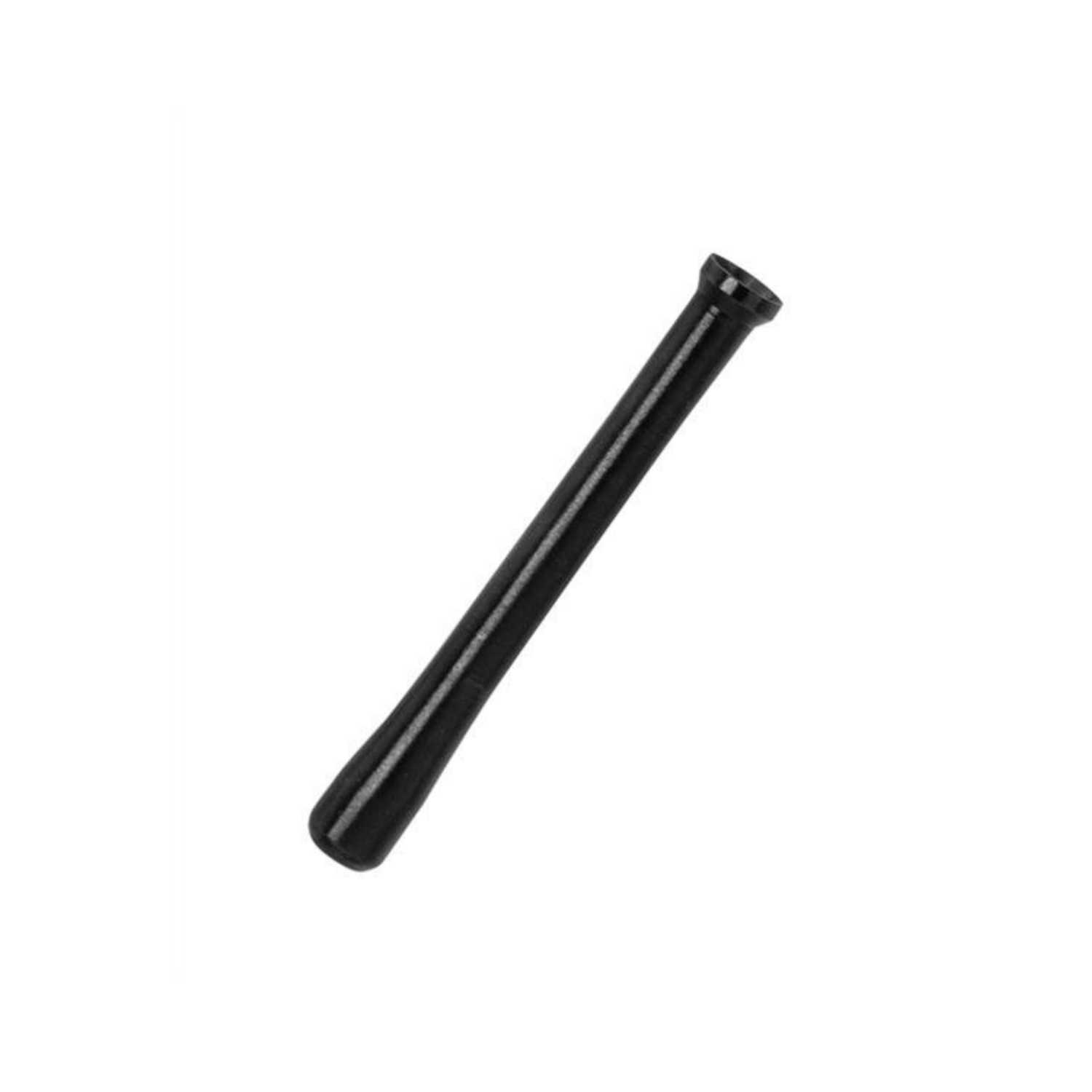 Schwarzes eloxiertes Metall Ziehrohr 65 mm für Schnupftabak