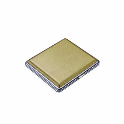 Offenes 20er Zigarettenetui matt gebürstet, Innenansicht