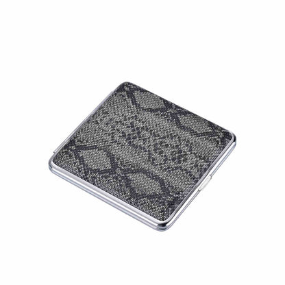 Offenes Pythonstyle 20er Zigarettenetui, Innenansicht aus Metall