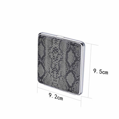 Seitenprofil vom Pythonstyle Zigarettenetui 20er aus Metall