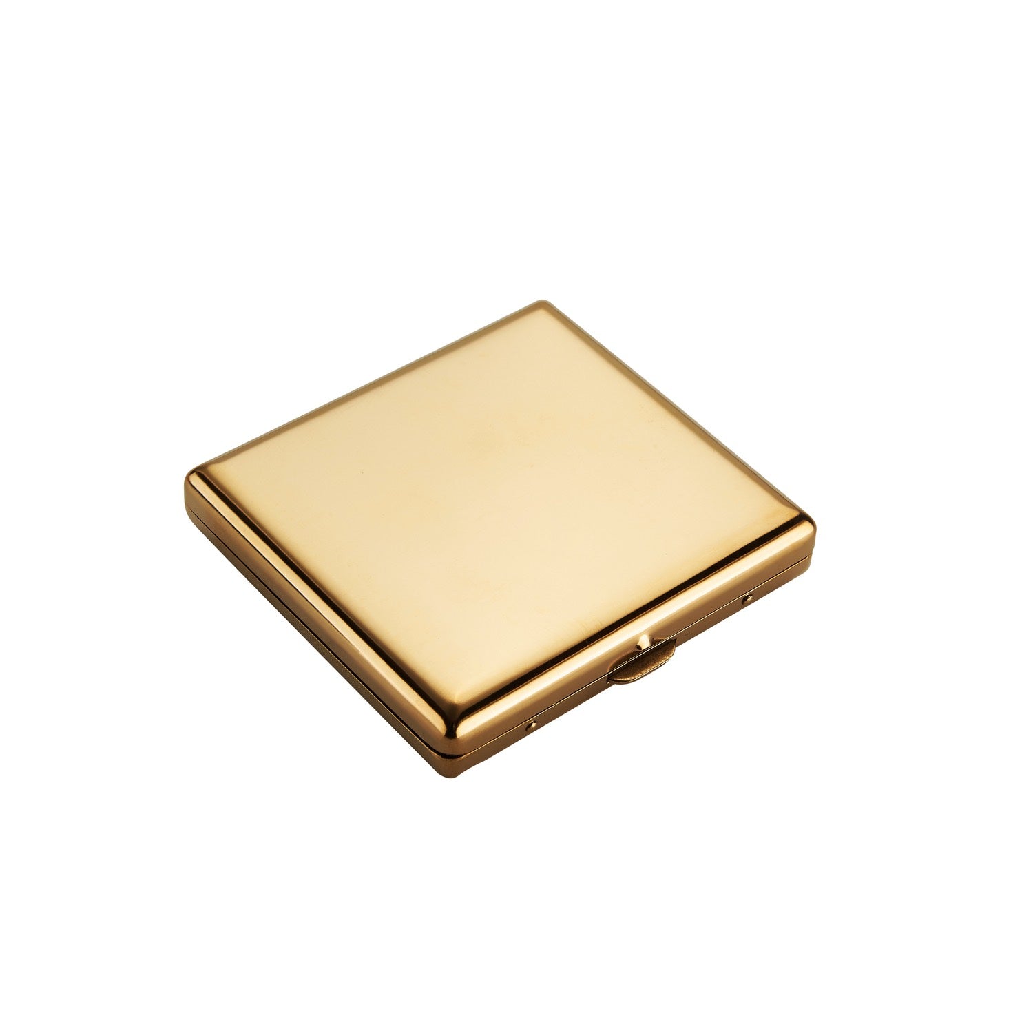 Detailaufnahme der Regenbogen-Optik am polierten Metall-Etui