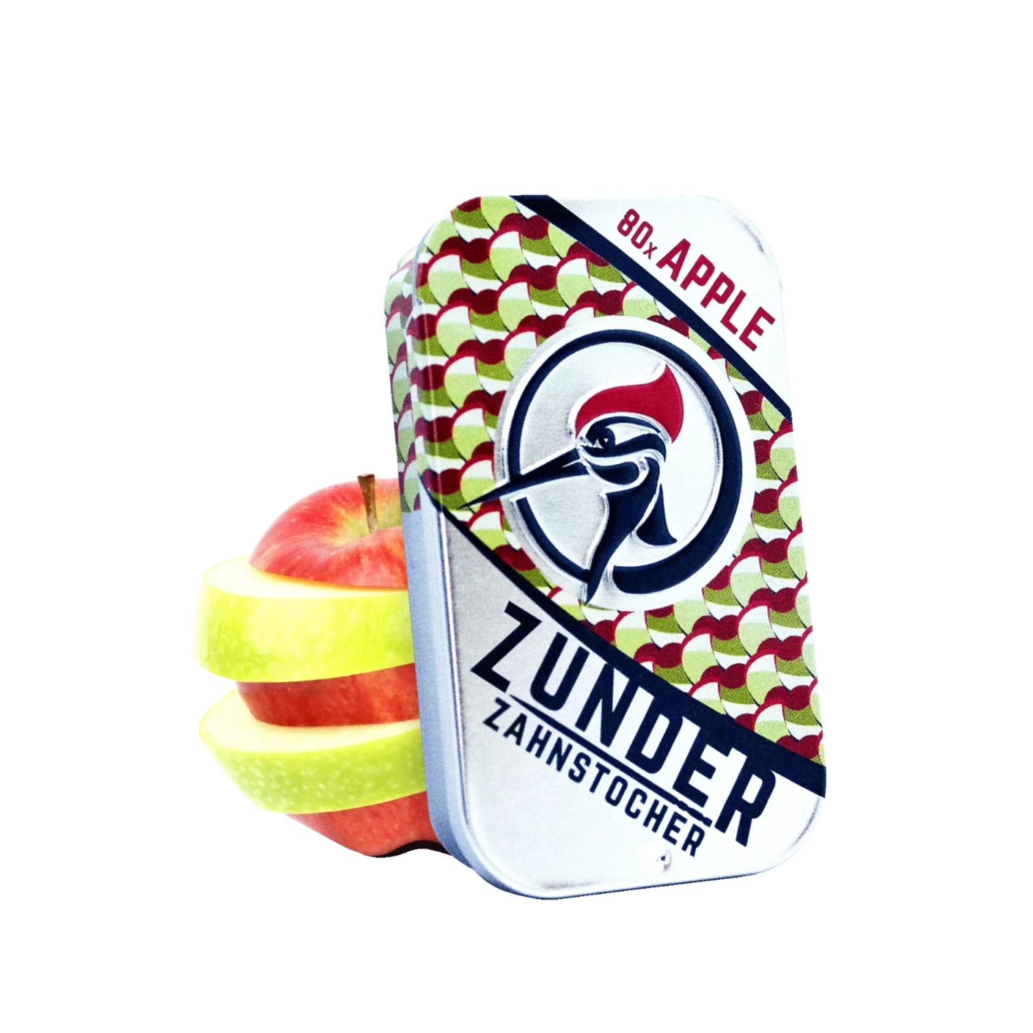 Zunder Zahnstocher Apple Metallbox mit 80 aromatisierten Zahnstochern
