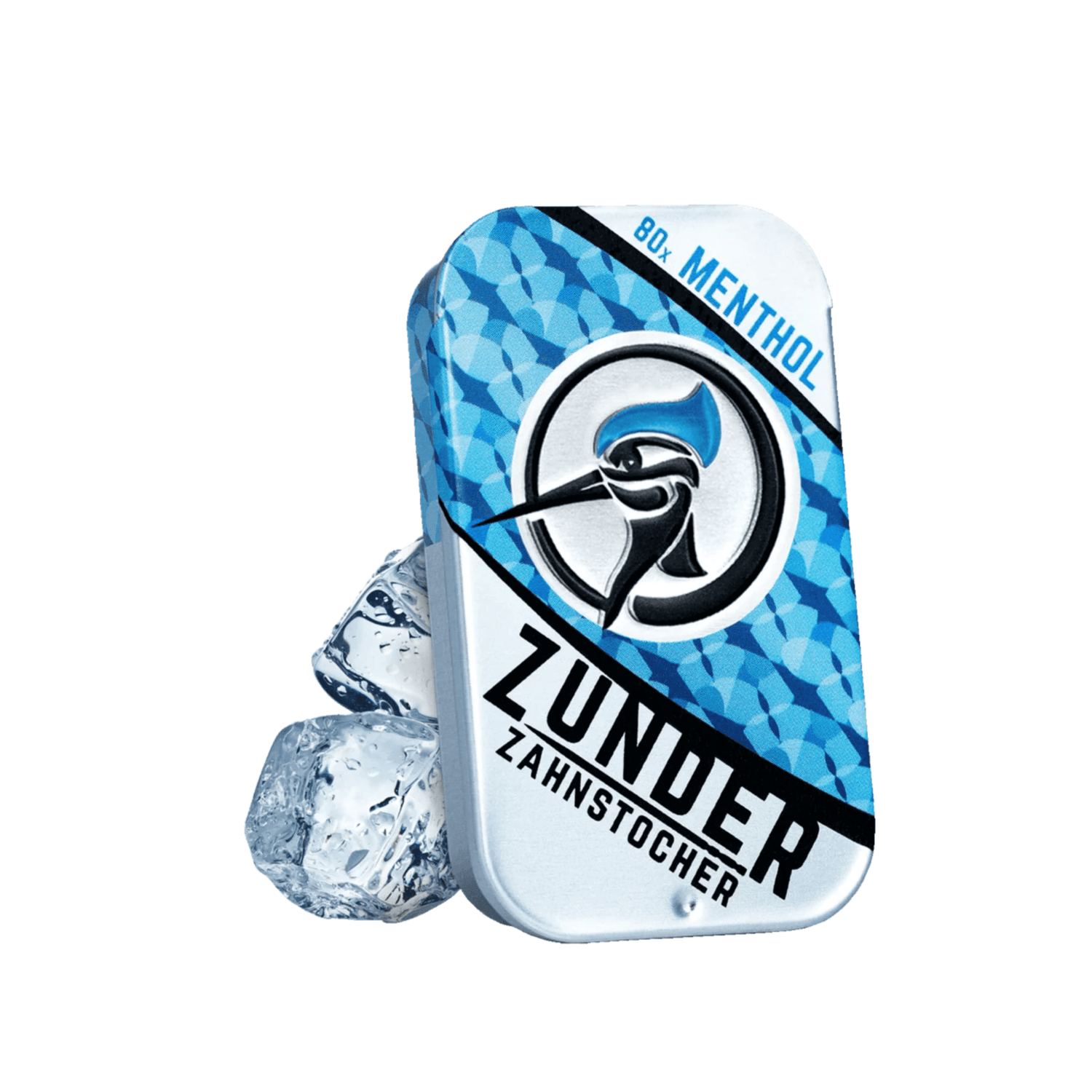Zunder Zahnstocher Menthol Metallbox mit 80 aromatisierten Zahnstochern