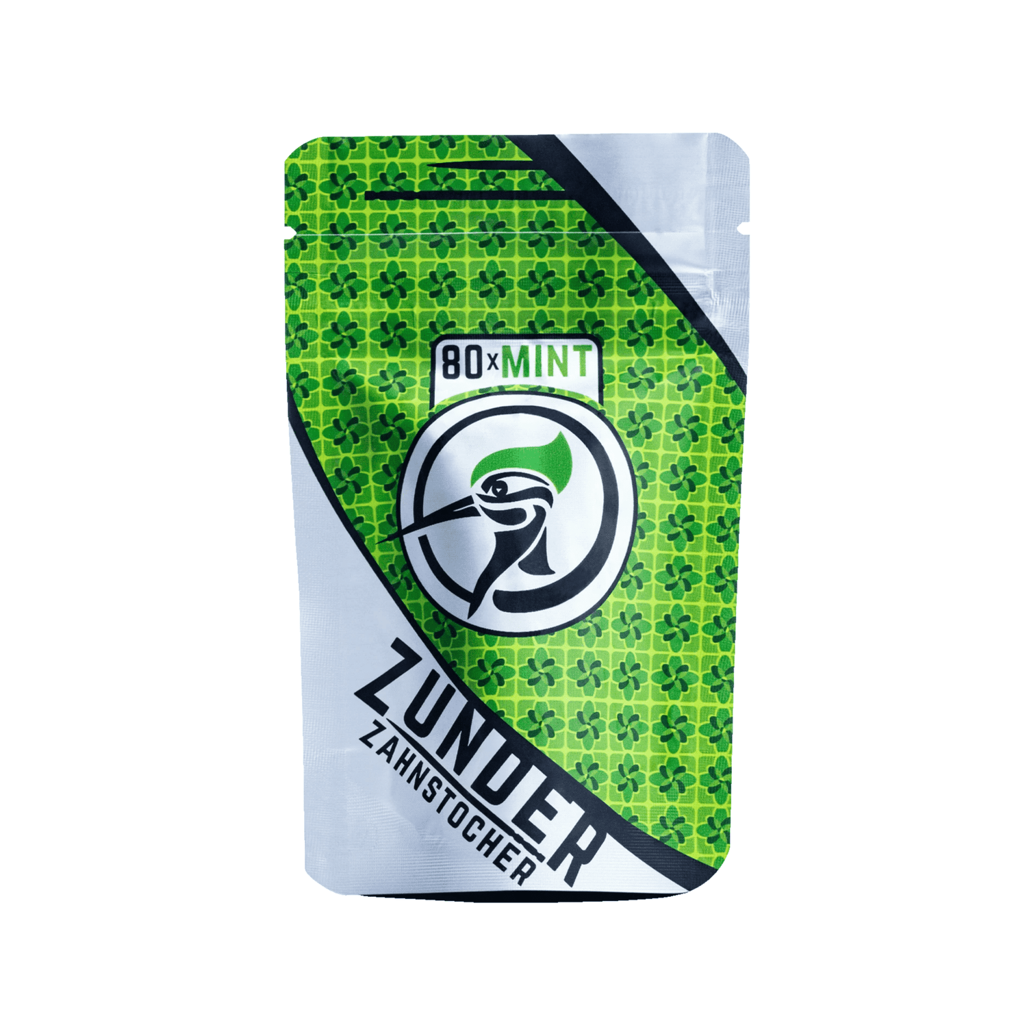 Zunder Zahnstocher Mint Refill-Bag mit 80 Minz-Zahnstochern